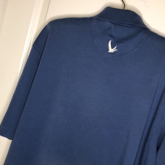 GREY GOOSE | Mens Grey Goose Logo 3-Button Collared Blue Cotton Polo | XL - Picture 8 of 9